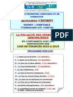 Programme Fiscalite Immobiliere 2015