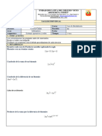 Ejercicios Matemáticas