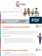 5M Control Político Relación Entre Los Poderes Ejecutivo y Legislativo