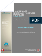 IX CONFERENCIA DE ENFERMEDADES PULMONARES INTERSTICIALES. - Programa Científico