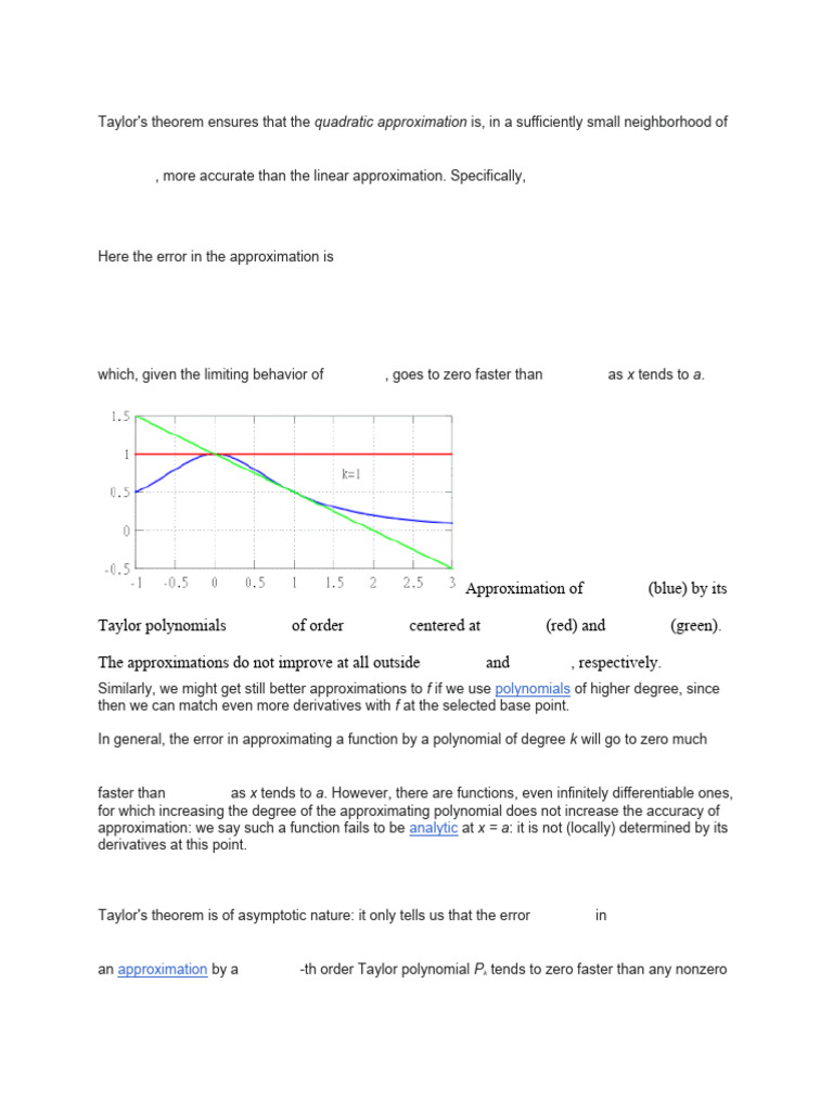Motivation For Taylor's Theorem | Download Free PDF | Abstract Algebra