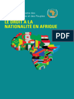 Le Droit À La Nationalité en Afrique