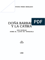 Doña Barbara y La Catira Dos Novelas Analisis