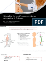 Rehabilitación en Niños Con Problemas Ortopédicos I - Columna - Dra. NLPR