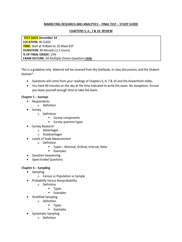 mktg-203-final-test-review-pdf-sampling-statistics-survey