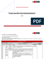 Guion Metodológico - Evaluación Psicopedagógica