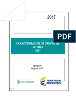 Caracterizacion de Usuarios y Grupos de Interes