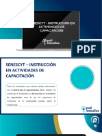 Senescyt - Instrucción en Actividades de Capacitación...