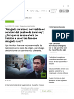 Abogado de Moscú Convertido en Servidor Del Pueblo de Zelensky