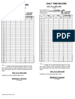 Daily Time Record Daily Time Record: Fidel Jr. A. Abellana Fidel Jr. A. Abellana