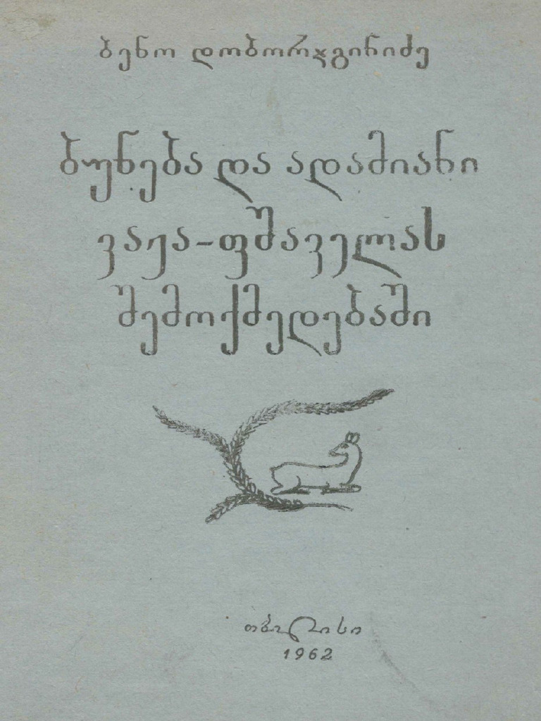 Doborjginidze Buneba | PDF
