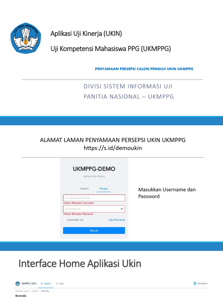 Panduan Aplikasi UKIN | PDF