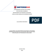 Implantação de Programa de Qualidade em Pequenas Empresas