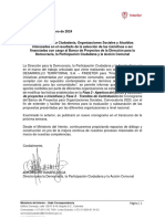 Comunicado Cronograma Banco Proyectos