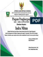 Piagam Futsal - Pelatih 2019