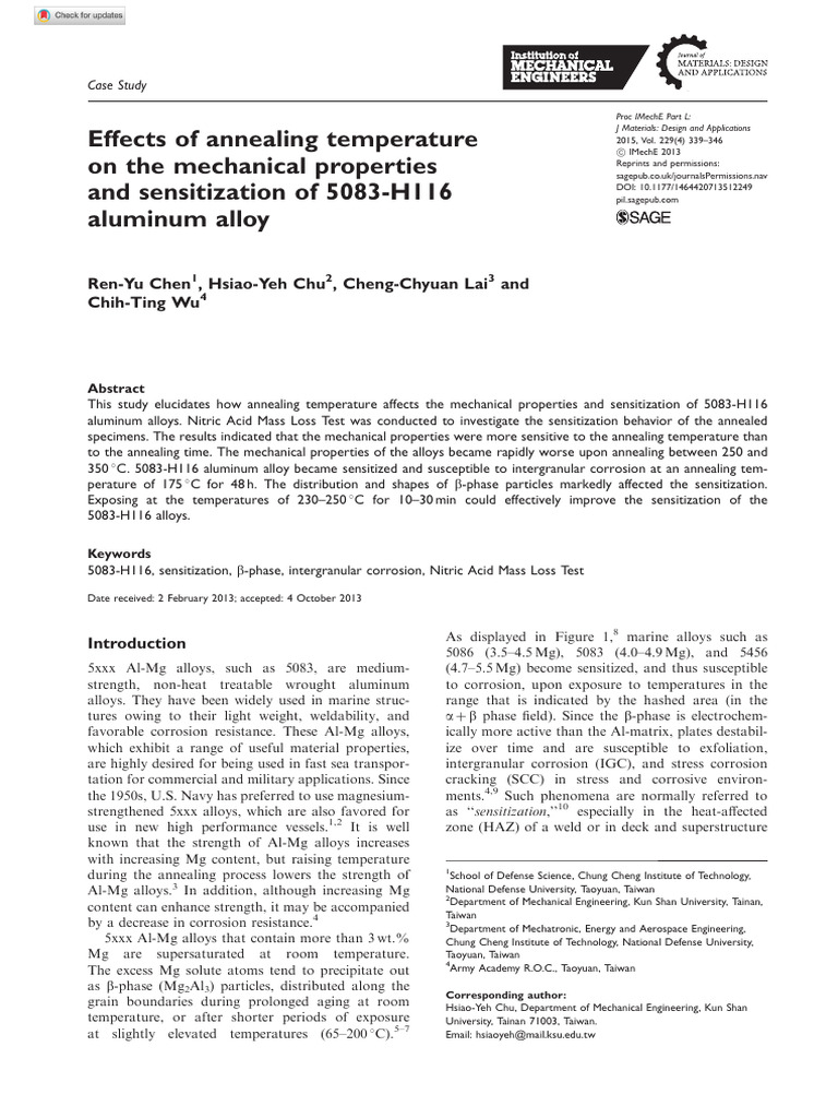 2015 - Effects of Annealing Temperature On The Mechanical Properties ...