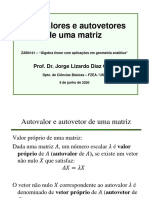 Autovalores e Autovetores de Uma Matriz