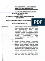 Perda Labuhan Batu No. 28 THN 2011 - Compare