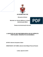 Academia Militar A Adopção de Um Uniforme Modular No Exército Português - Perspectiva Económica