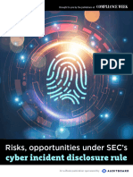 Risks, Opportunities Under SEC's Cyber Incident Disclosure