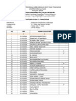 Daftar Absen Kelas Genap