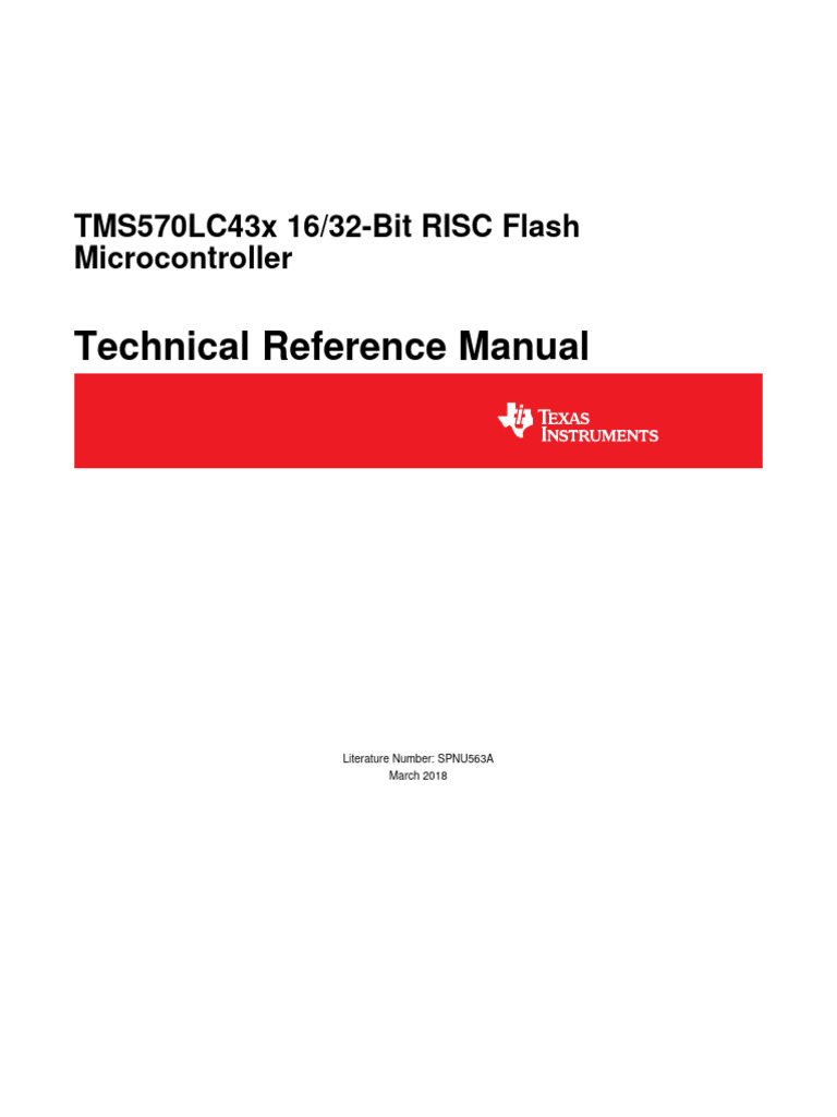 Spnu563a Technical Reference Manual | PDF