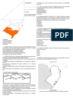 Avaliação Recuperação Geografia 7 Ano Tarde