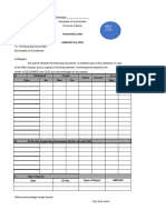 Transmittal Letter To Coa Template