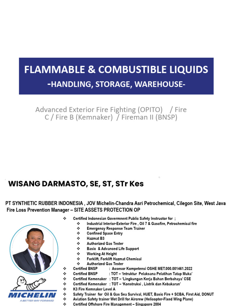 URP 5 3. Flamable & Combustible Liqud & Calorific Value KHUSUS FIRE C ...