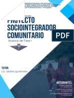 Avance de Fase I Diagnostico Participativo Comunitario