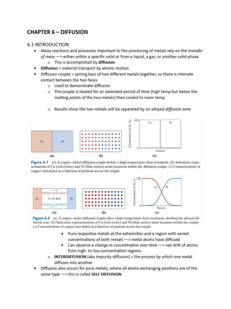 Understanding Metal Diffusion Processes | PDF | Diffusion | Polymers