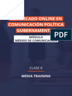 MEDIOS DE COMUNICACION Clase 6 Media Training
