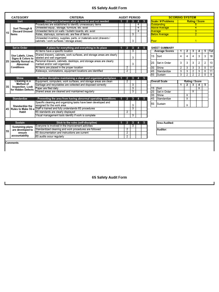6S Audit Report No 4 PDF Audit Disciplines