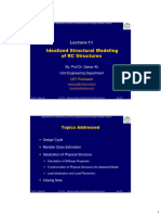 Lecture 11 Idealized Structural Modeling of RC Structures - 2011