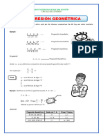 Progresión Geométrica para Tercero de Secundaria