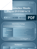Futuristic Music Player Interface