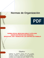 Normas de Organización Equipo 1 Noe