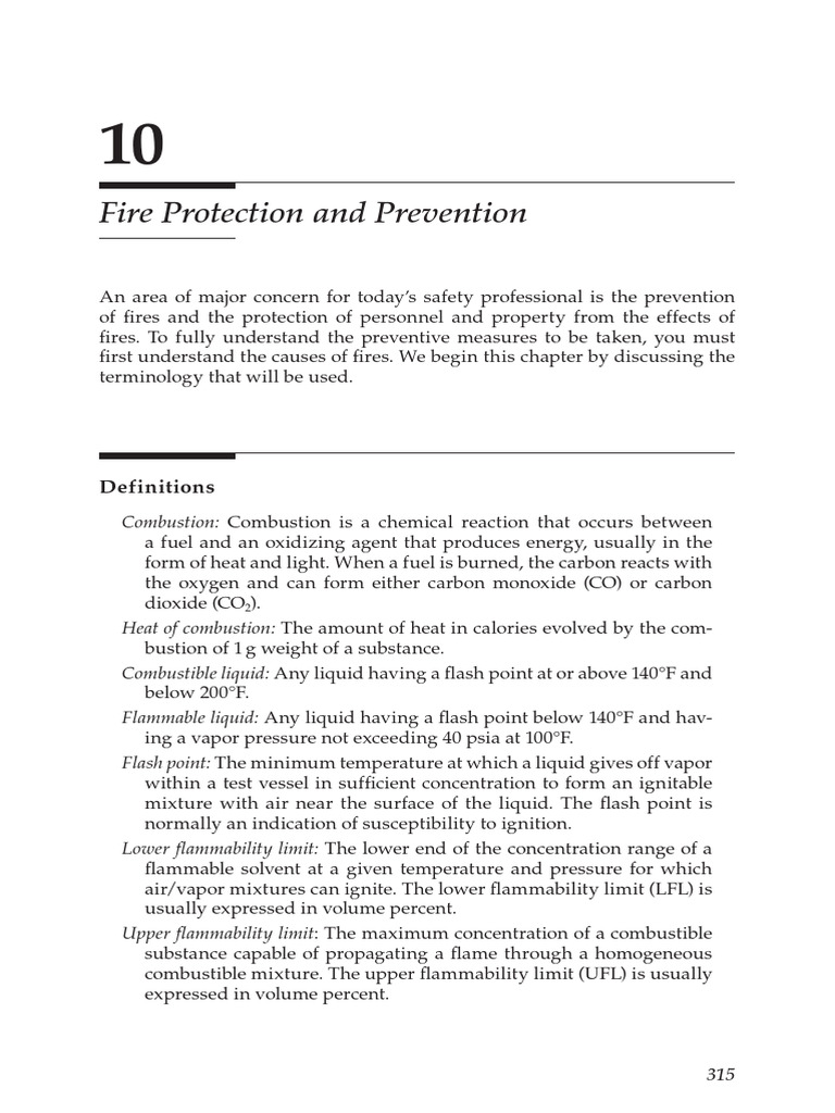 10 Fire Protection and Prevention PDF