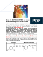 DOPING - ESTIMULANTES No Esporte e Suas Consequências À Saúde