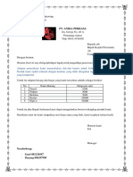 Pt. Anika Perkasa: Bersama Surat Ini Saya Dating Kehadapan Bapak Untuk Mengadakan Penawaran Barang Yang Kami Miliki