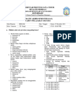 Soal Biologi - Sas Ganjil Kelas Xi