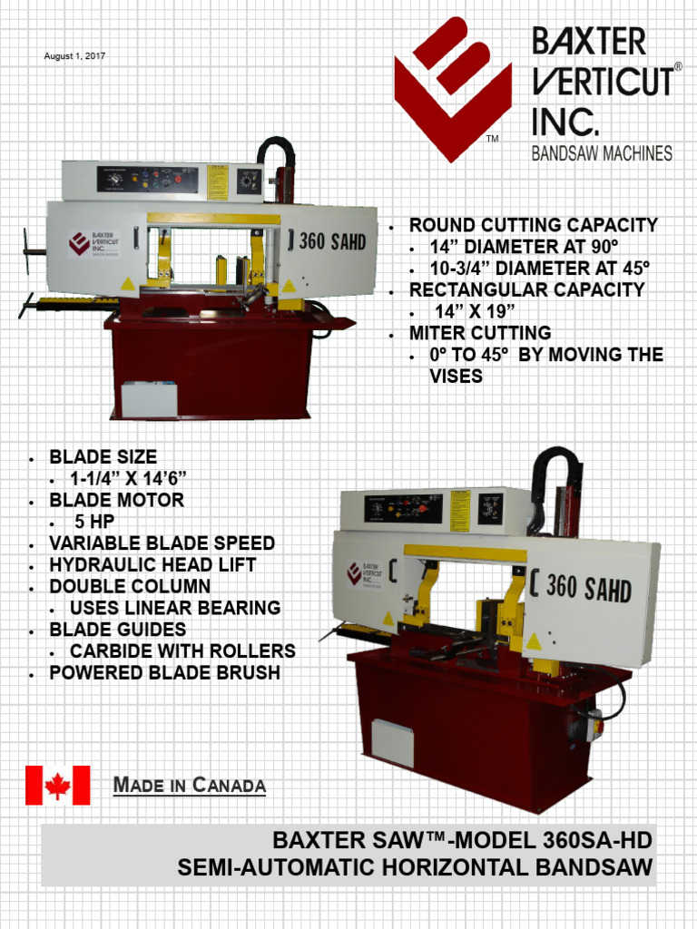 Baxter 360SAHD (08012017) | PDF | Bearing (Mechanical) | Applied And ...