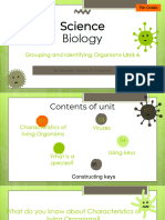Unit 4 Grouoing Organisms Short 2