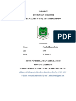 Laporan Kunjungan Industri Pt. Caladi 59 (C59) & Pt. Primarindo