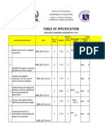 Tos Applied Economics