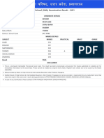 High School (10th) Examination Result