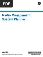 Radio Management System Planner