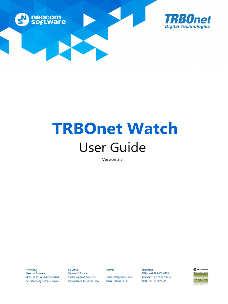 Trbonet watch v2 5 user guide download free pdf computer network