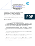 Descrierea Opționalelor Propuse Pentru Clasa A VI A An Scolar 2024-2025