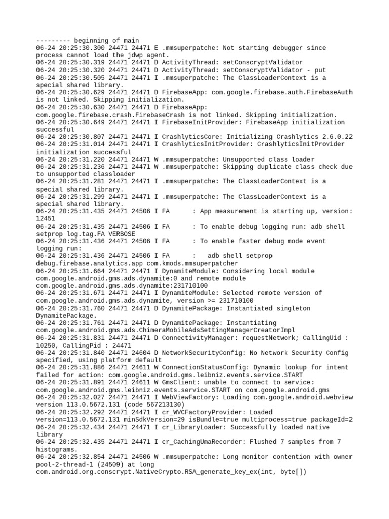 mmsuperpatcher Initialization Log | PDF | Library (Computing) | Software